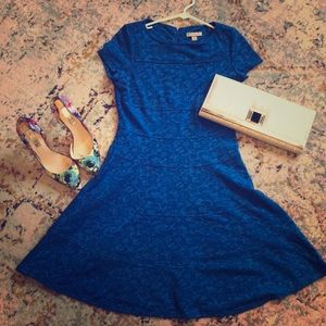 Dress barn cobalt blue skater dress/size 6